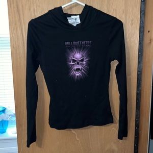 Dorney park fitted sweater with hoodie new with tags